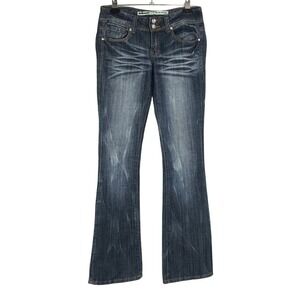 Dollhouse Women Bootcut Jeans Embellished Pockets Medium Wash Size 5